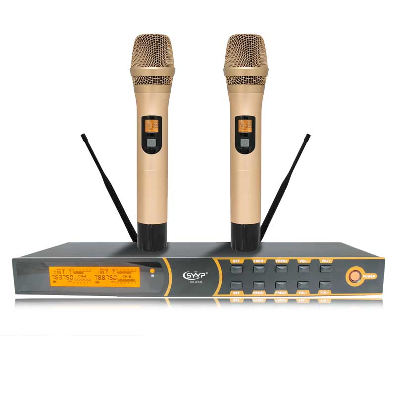 UR-8908 PK之王雙靜音數(shù)字導(dǎo)頻KTV專用無(wú)線麥克風(fēng)