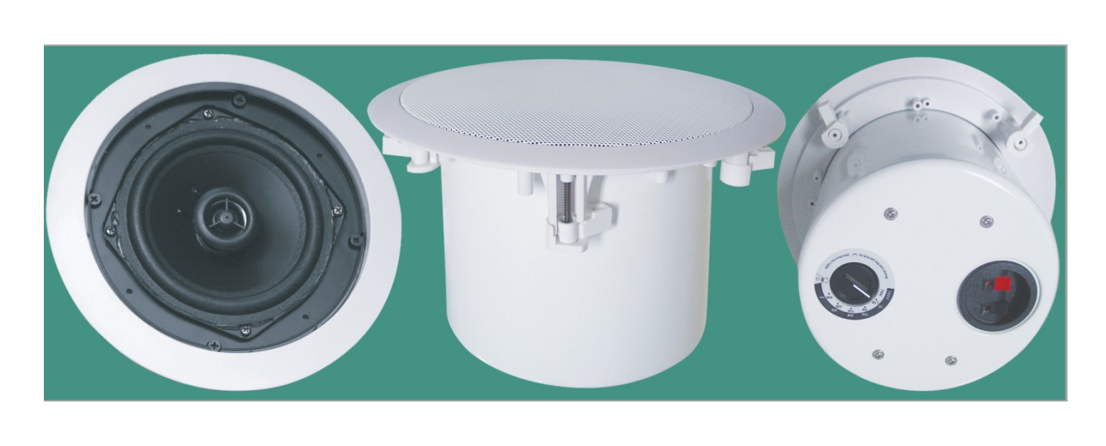 同軸天花喇叭（帶鐵后蓋，功率可調）